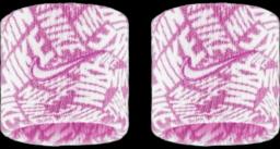 Dri-Fit Classic Swoosh Wristband Pink/White