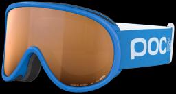 POCito Retina Kids Ski Goggles Fluorescent Blue/Partly Sunny Light Orange