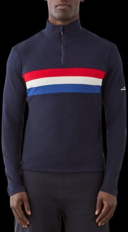 Mens Ski 1/4 Zip Baselayer Flag