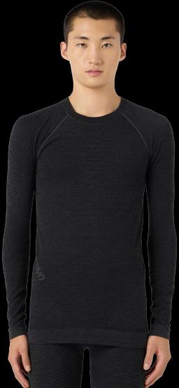Man Biotech Cashmere UW Shirt Long Sleeve Grey Rock/Black