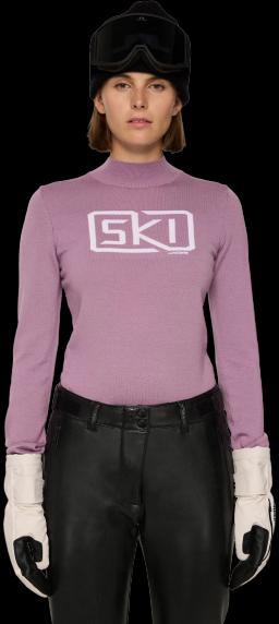 Womens Miracle Knitted Ski Sweater Very Grape