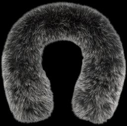 Shadowfox Snowtop Fur Collar Black/Bright White
