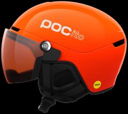 POCito Obex Visor Ski Helmet Fluorescent Orange/Clarity POCito/Partly Sunny/Light Orange
