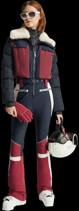 Karei Womens Ski Suit Acajou/Marin/Neige