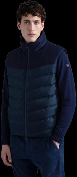Mens Save The Sea Rescue and Loro Piana Wool Vest Navy