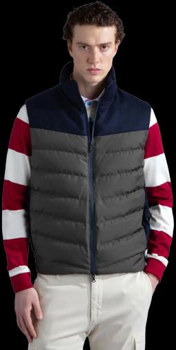 Mens Save The Sea Rescue and Loro Piana Wool Vest Army Green