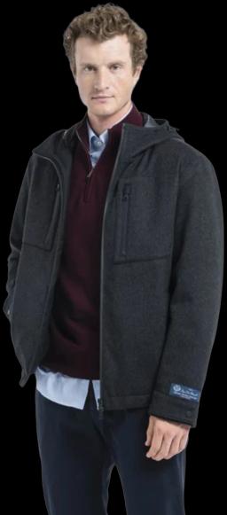 Mens Loro Piana Storm System Cashmere Jacket Charcoal