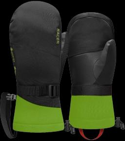 Miga 6 Kids Ski Mitten Black Green