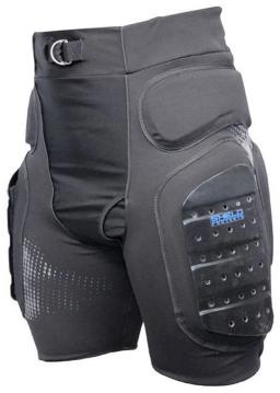 Mens Shield Hard Tail Padded Short Black