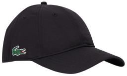 Sport Mens cap in solid diamond weave taffeta Black