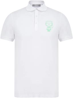 Mens Tennis Polo Shirt White/Green