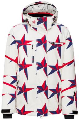 Qanuk Pro III Kids Ski Jacket Snow White Star Print