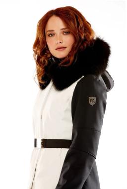 Jillian Womens Ski Jacket White/Black