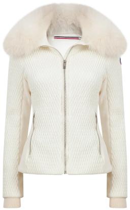 Montana II Womens Real Fur Ski Jacket White