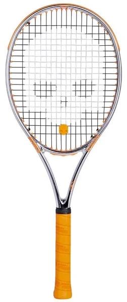 by Hydrogen Chrome 280 Unstrung Tennis Racket Chrome/Orange
