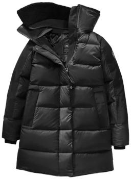 Altona Womens Parka Coat Black