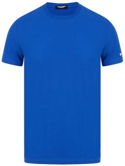 Arm Logo Maple Mens Round Neck T-Shirt Royal Blue