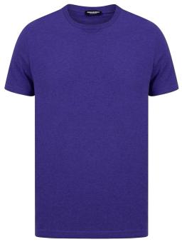 Mens Back Logo Stretch Cotton T-Shirt Purple