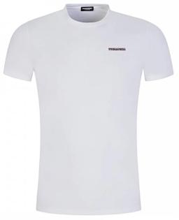 Mens Chest Logo Round Neck T-Shirt White