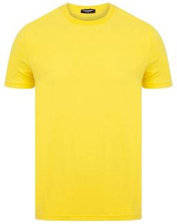 Mens DSQ2 Back T-Shirt Yellow