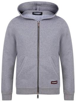 Mens Full Zip Hoodie Grey