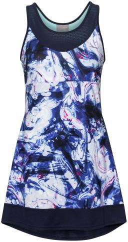 Girls Demi Dress White/Pink/DarkBlue