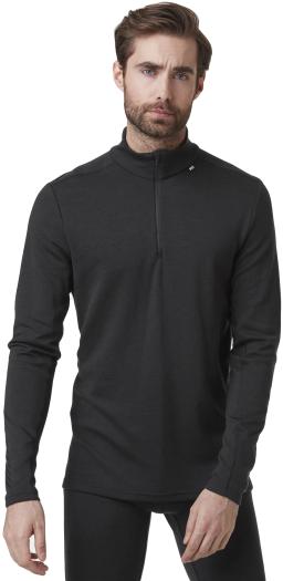 Lifa Merino Midweight Half Zip Mens Base Layer Black