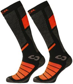 Pro Socks II Double Pack Black/Orange