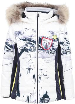 Girls Tilda Kids Ski Jacket with Fur Sky Captain