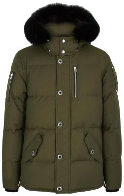 3Q Womens Parka Coat Army/Black Fur