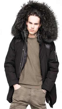 Fitzroy Mega Twill Parka Black/Black/Silver