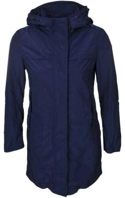 Long Womens Waterproof Jacket Navy