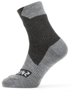 Waterproof All Weather Ankle Length Sock Black/Grey Marl