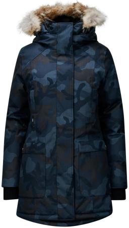 Carla Womens Parka Coat Navy Camo