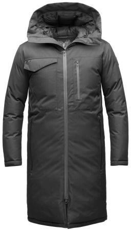 Kane Long Mens Parka Coat Black