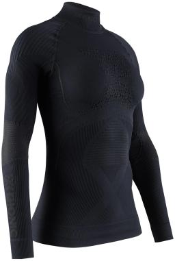 Womens Energy Accumulator 4.0 Turtle Neck Long Sleeve Shirt Black/Black
