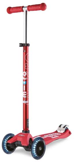 Maxi Deluxe LED Scooter Red