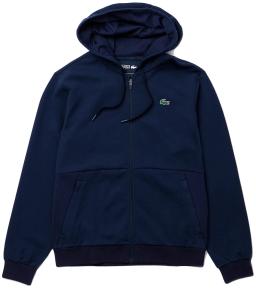 Sport Mesh Panels Mens Tennis Hoodie Navy Blue