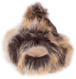 Knitted Faux Fur Cuff-Bob Brown