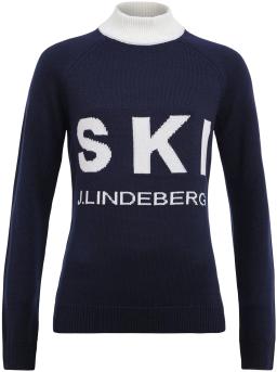 Womens Ada Knitted Ski Sweater JL Navy