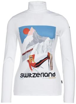 Womens Gluhen Pulley Long Sleeve White