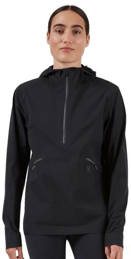 Waterproof Womens Running Anorak Black