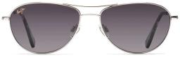 Baby Beach Polarised Sunglasses Silver/Neutral Grey