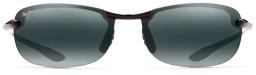 Makaha Polarized Rimless Sunglasses Gloss Black/Neutral Grey