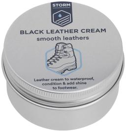 Leather Cream Black