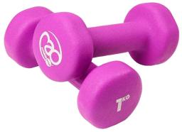 1.0Kg Neoprene Dumbbells Purple