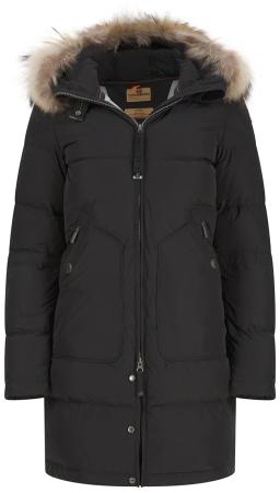 Long Bear Light Womens Parka Jacket Black