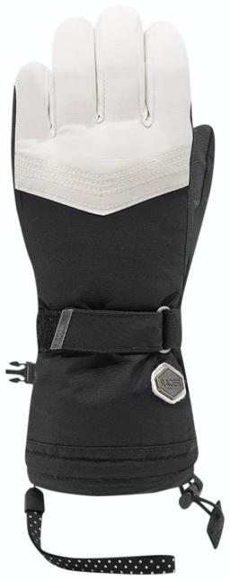 Womens Gely 5 Ski Gloves Black White