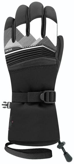 GL500 Kids Ski Gloves Black White