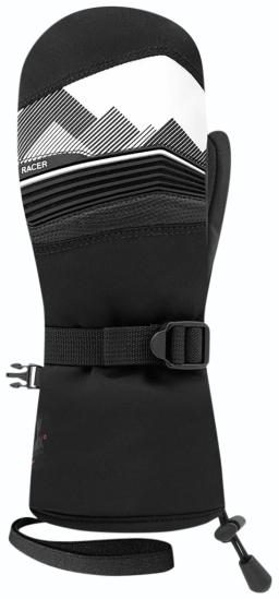 ML500 Kids Ski Mittens Black White